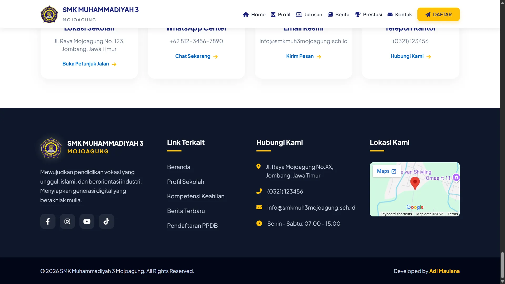 School Website SMK MUH 3